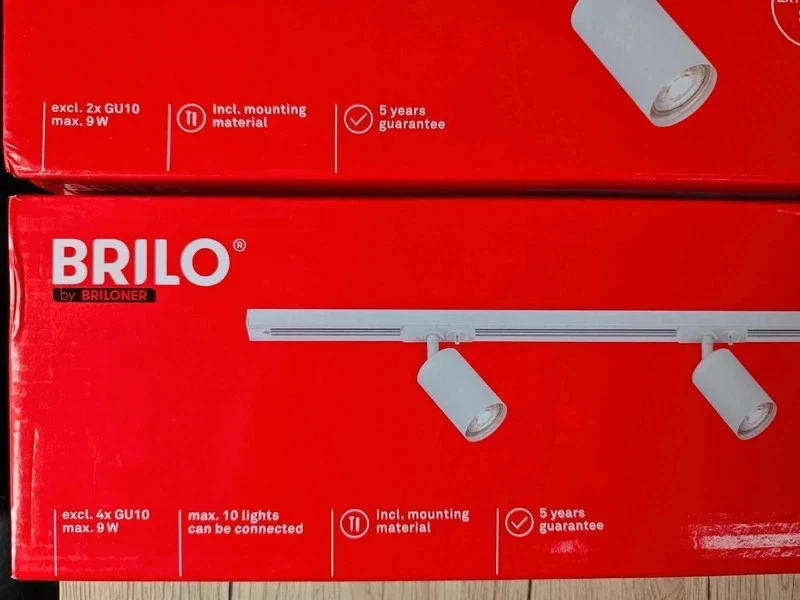 [N3UF] Système Rail Briloner 2,25m | Forme L | 6 Spots GU10 Orientables -3428 – photo 4